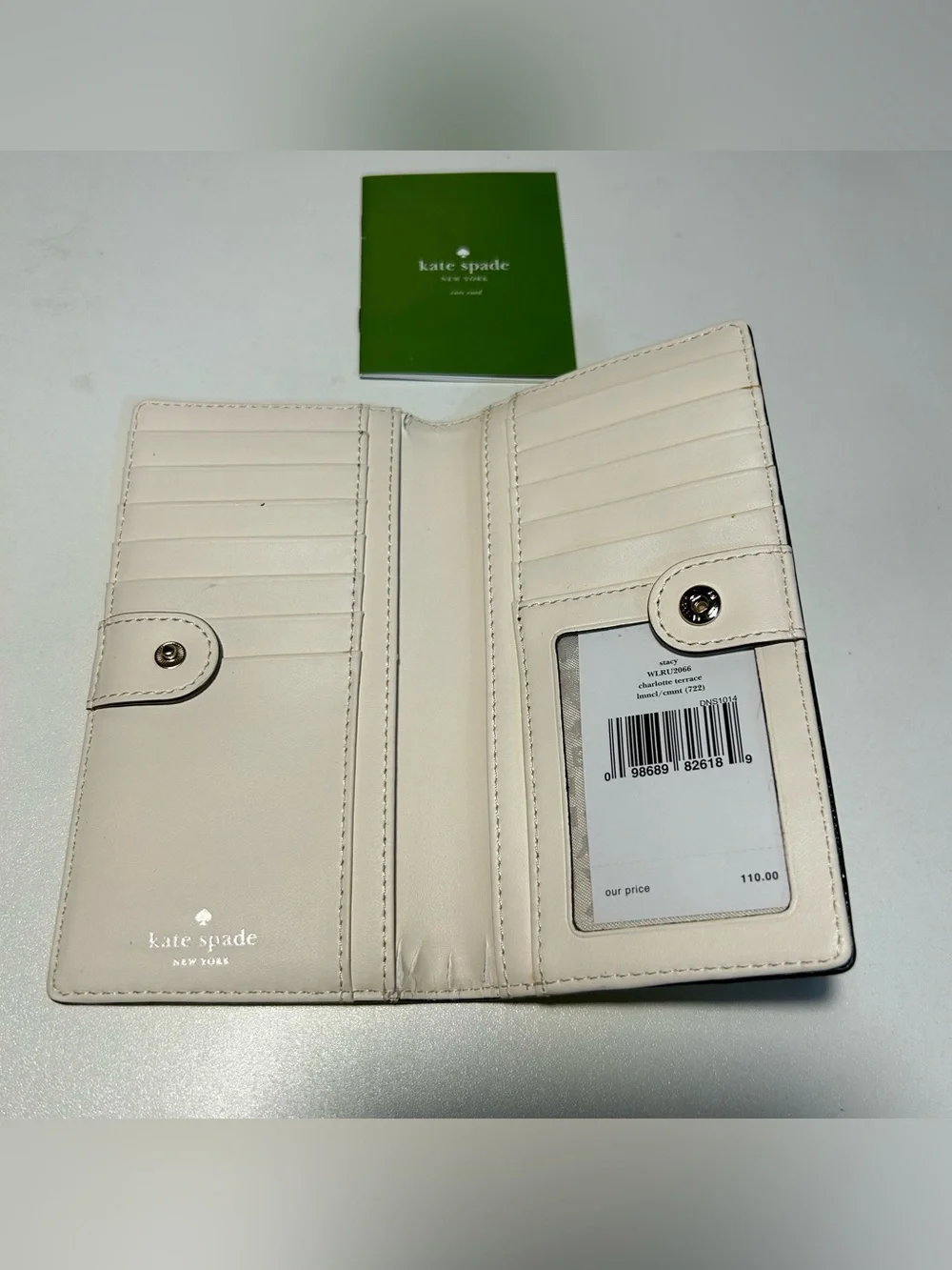kate spade Yellow Leather Slim Bifold Wallet